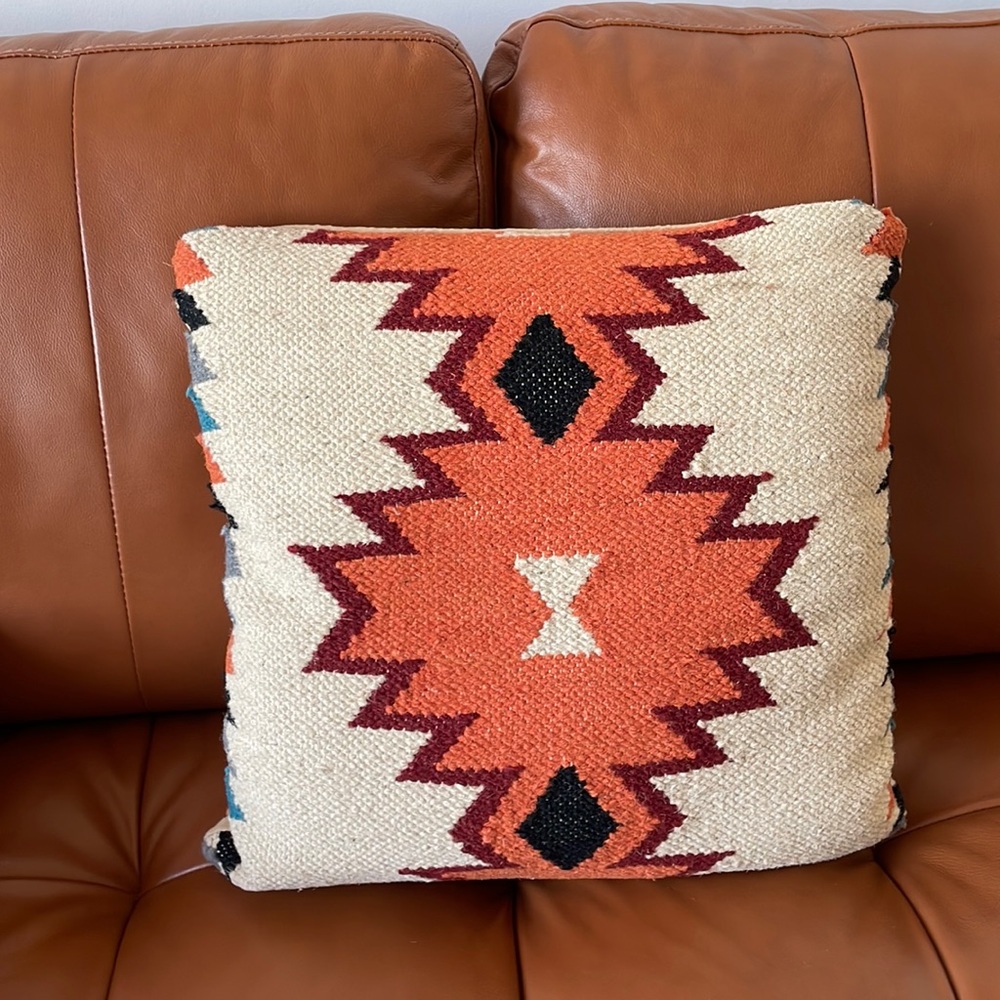 Aztec/Southwestern decorative cushion